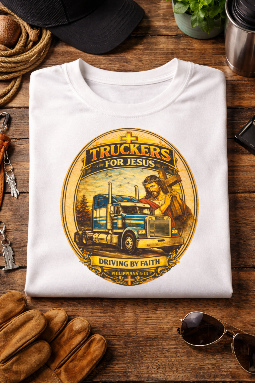 Truckers for Jesus – Driving by Faith Tee